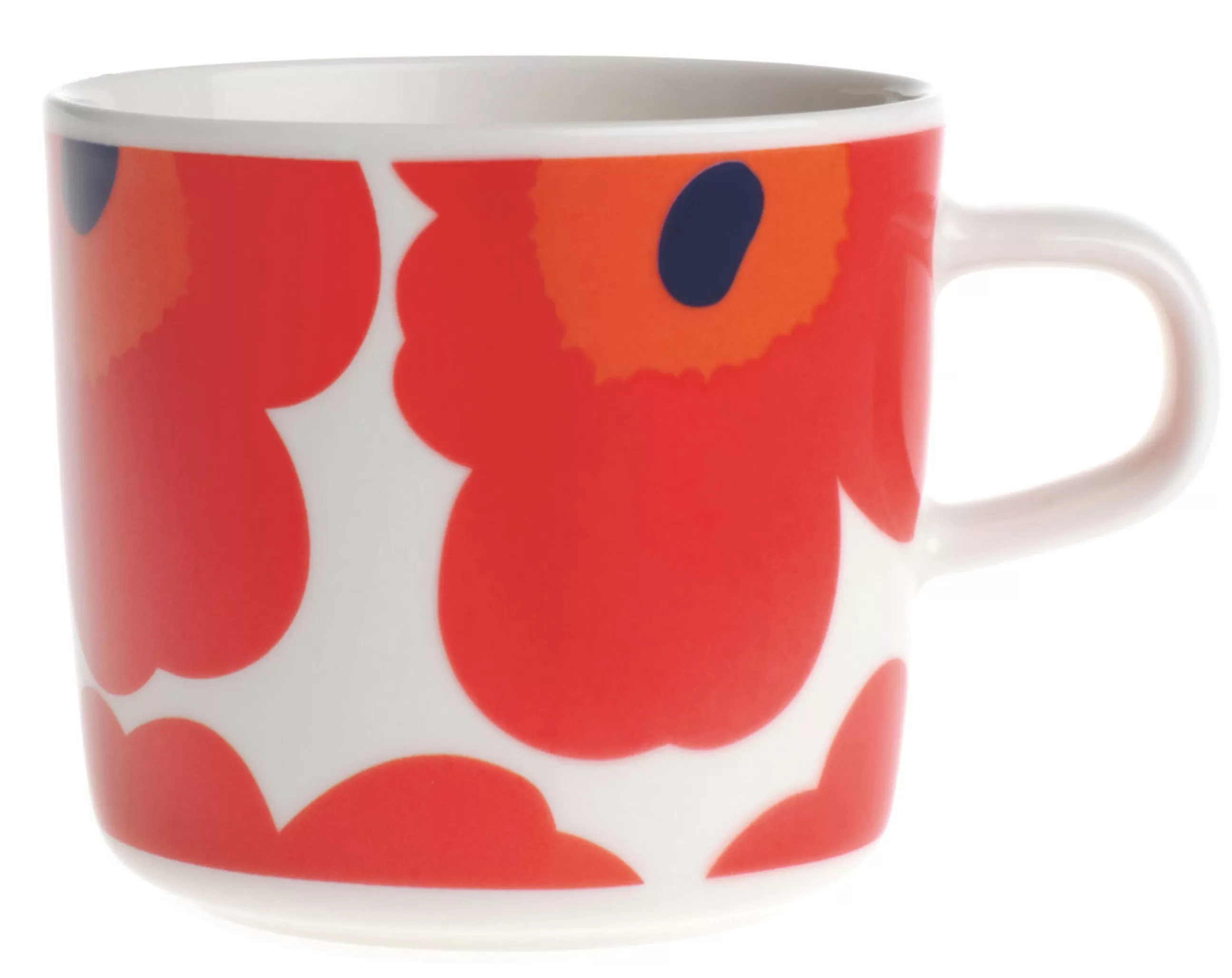 Tasses Et Mugs>Marimekko Tasse A Cafe Unikko Ceramique Blanc Rouge / 20 Cl - Blanc - Rouge