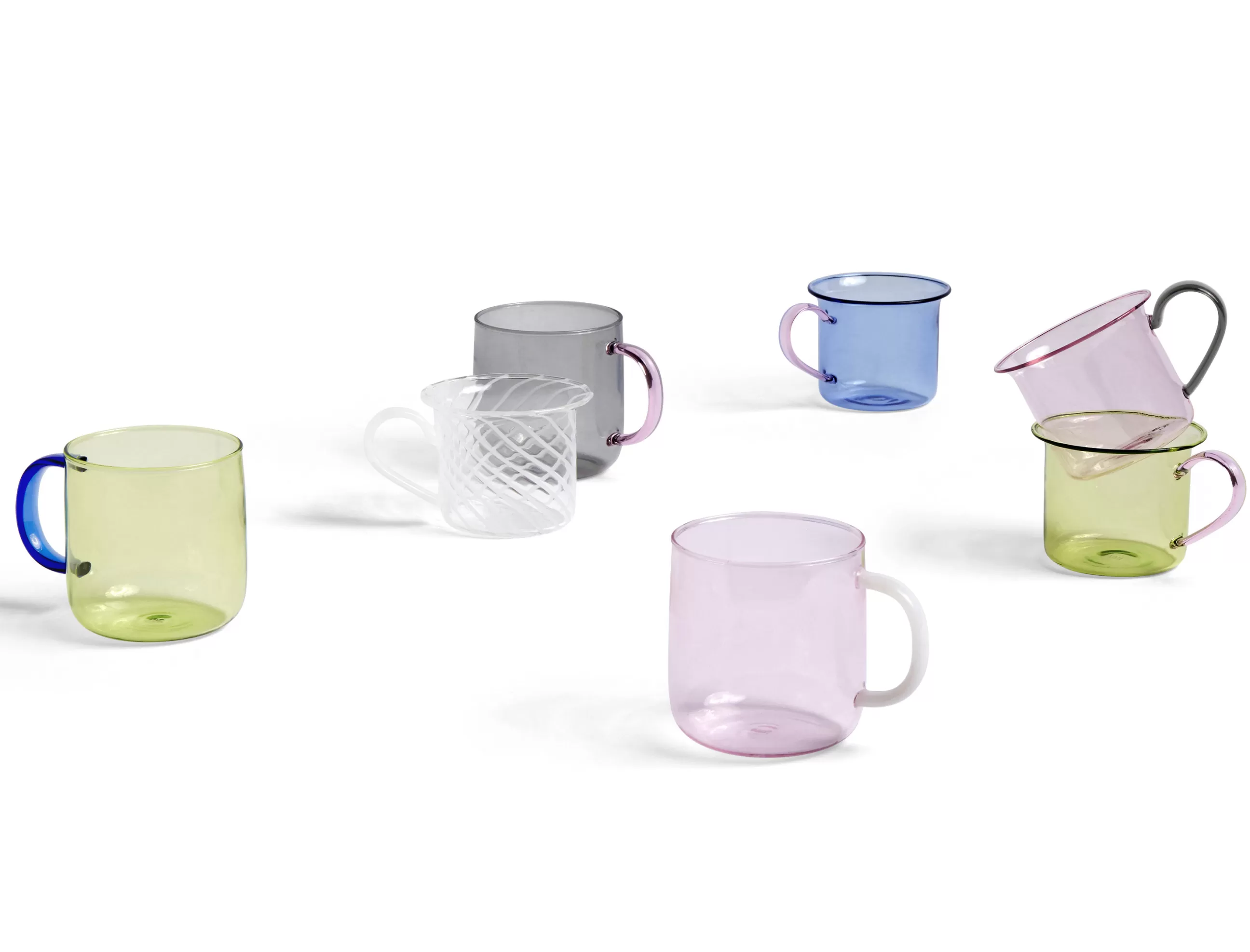 Tasses Et Mugs>Hay Tasse  Verre/ Set De 2 - Verre Borosilicate - Bleu - Rose