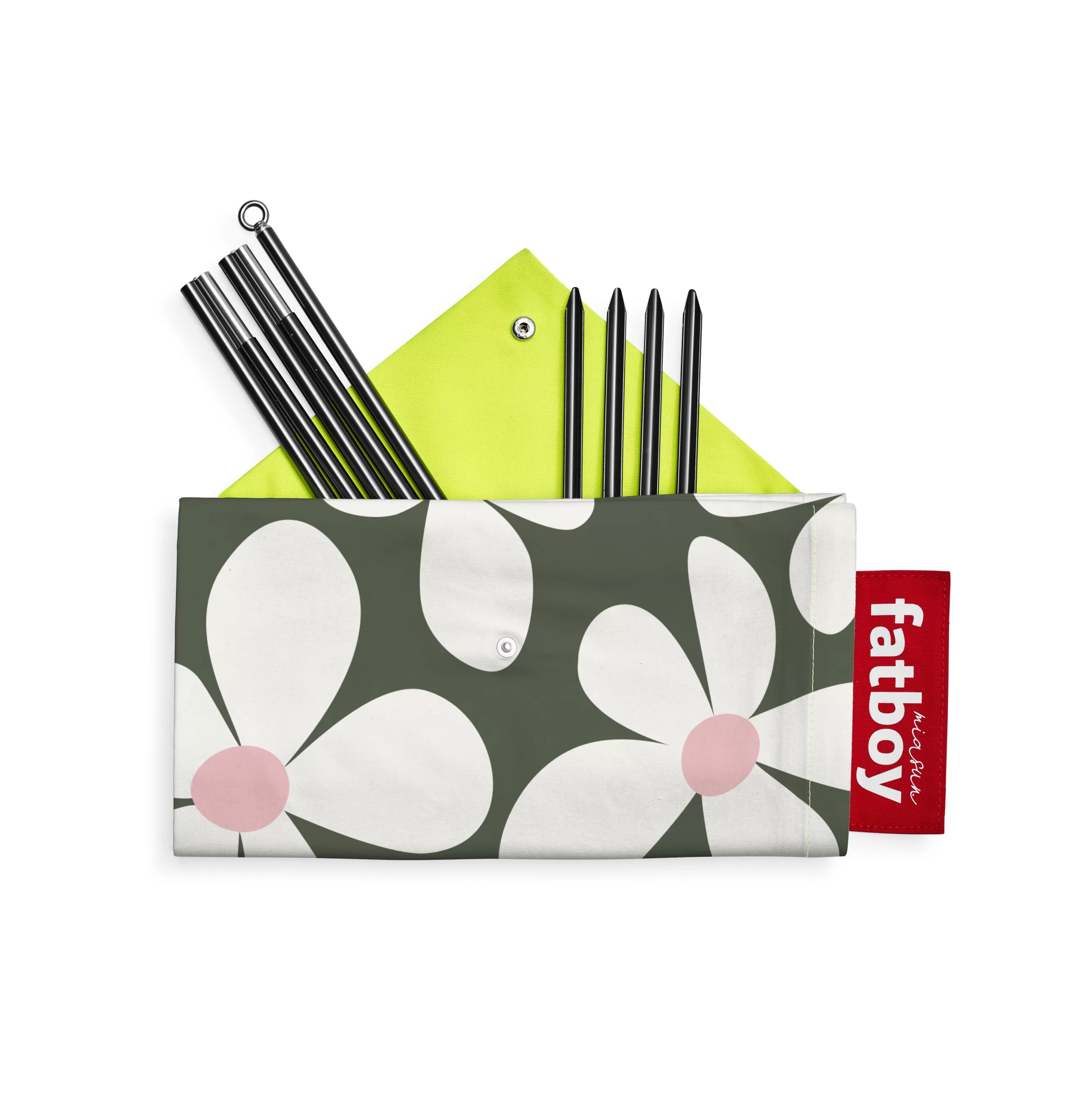 Parasols>Fatboy Tente De Plage Miasun Tissu Vert / Pliable & Nomade - 150 X 220 Cm - Rose - Vert Kaki