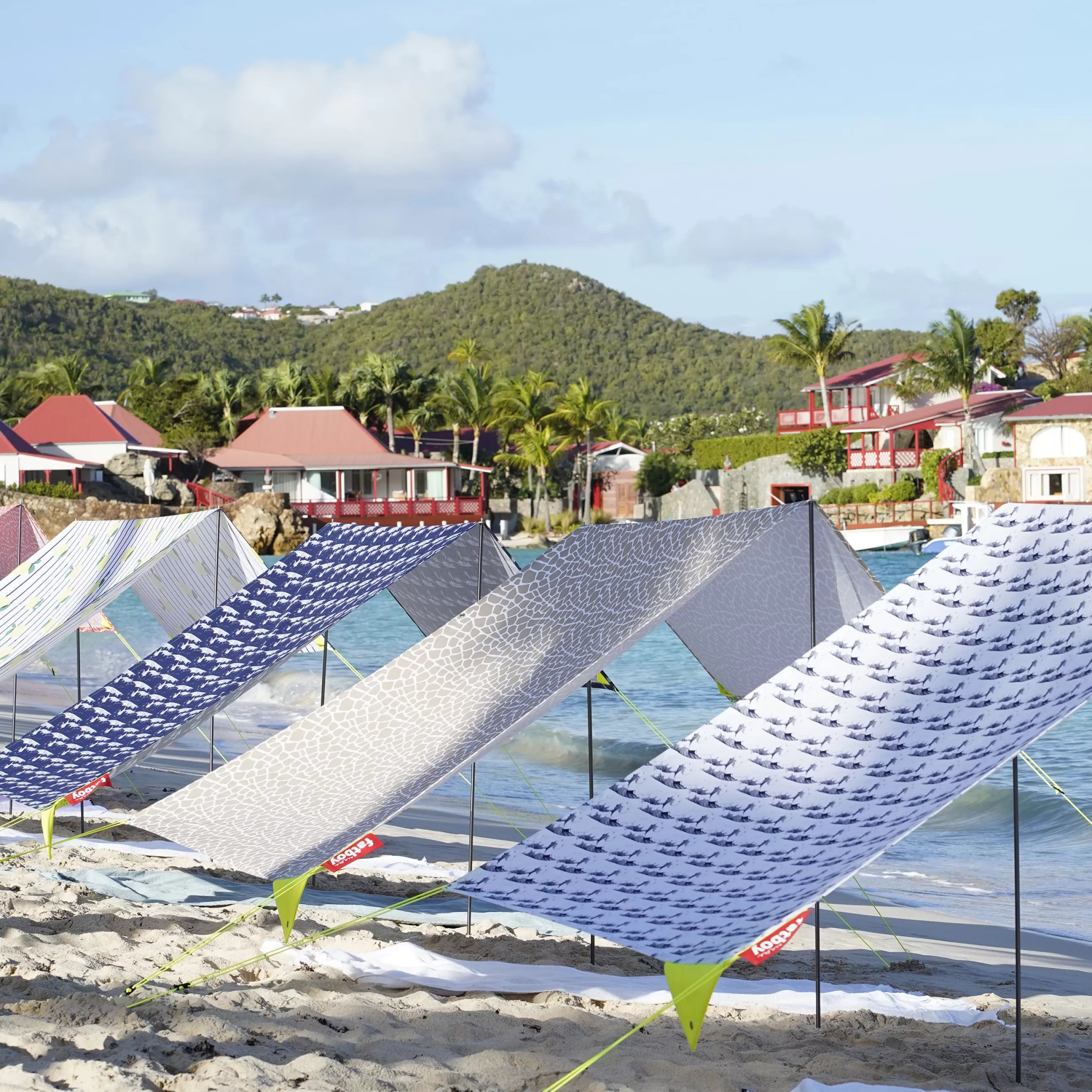Parasols>Fatboy Tente De Plage Miasun Tissu Vert / Pliable & Nomade - 150 X 220 Cm - Rose - Vert Kaki