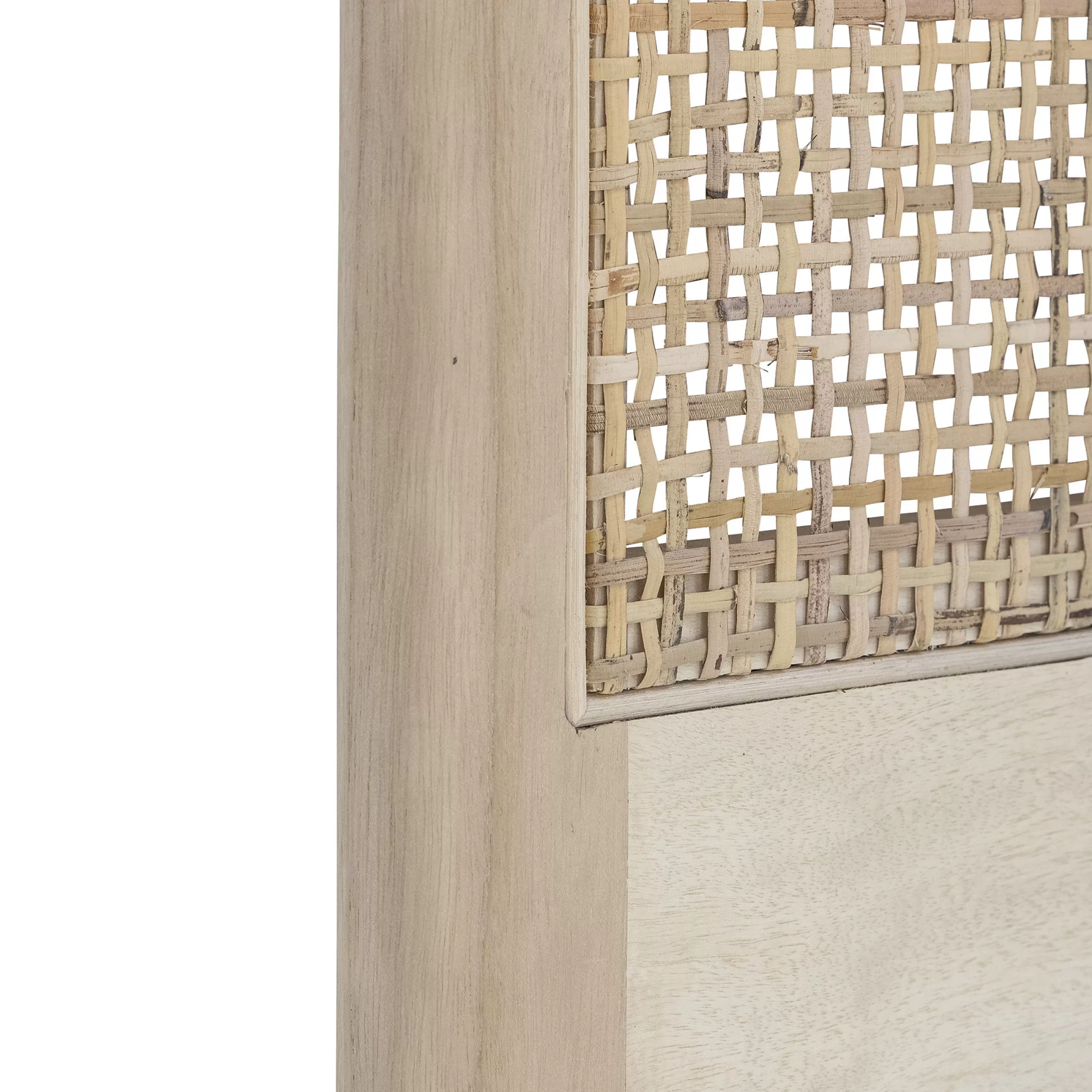 Lits>Bloomingville Tete De Lit Raley Bois/ Cannage Rotin - L 180 X H 70 Cm - Naturel