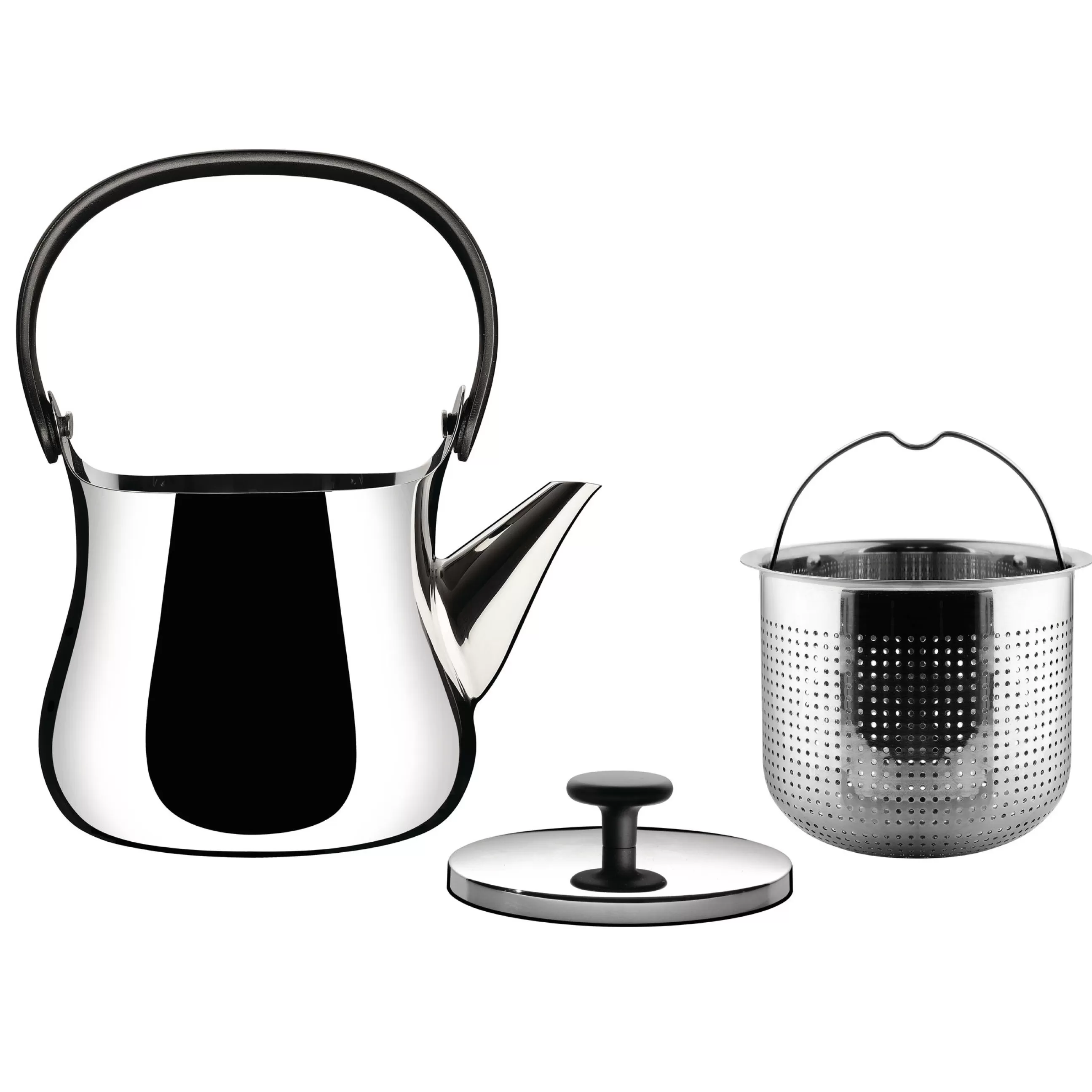 Theieres Et Bouilloires>Alessi Theiere Cha Metal / Bouilloire - Metal Brillant