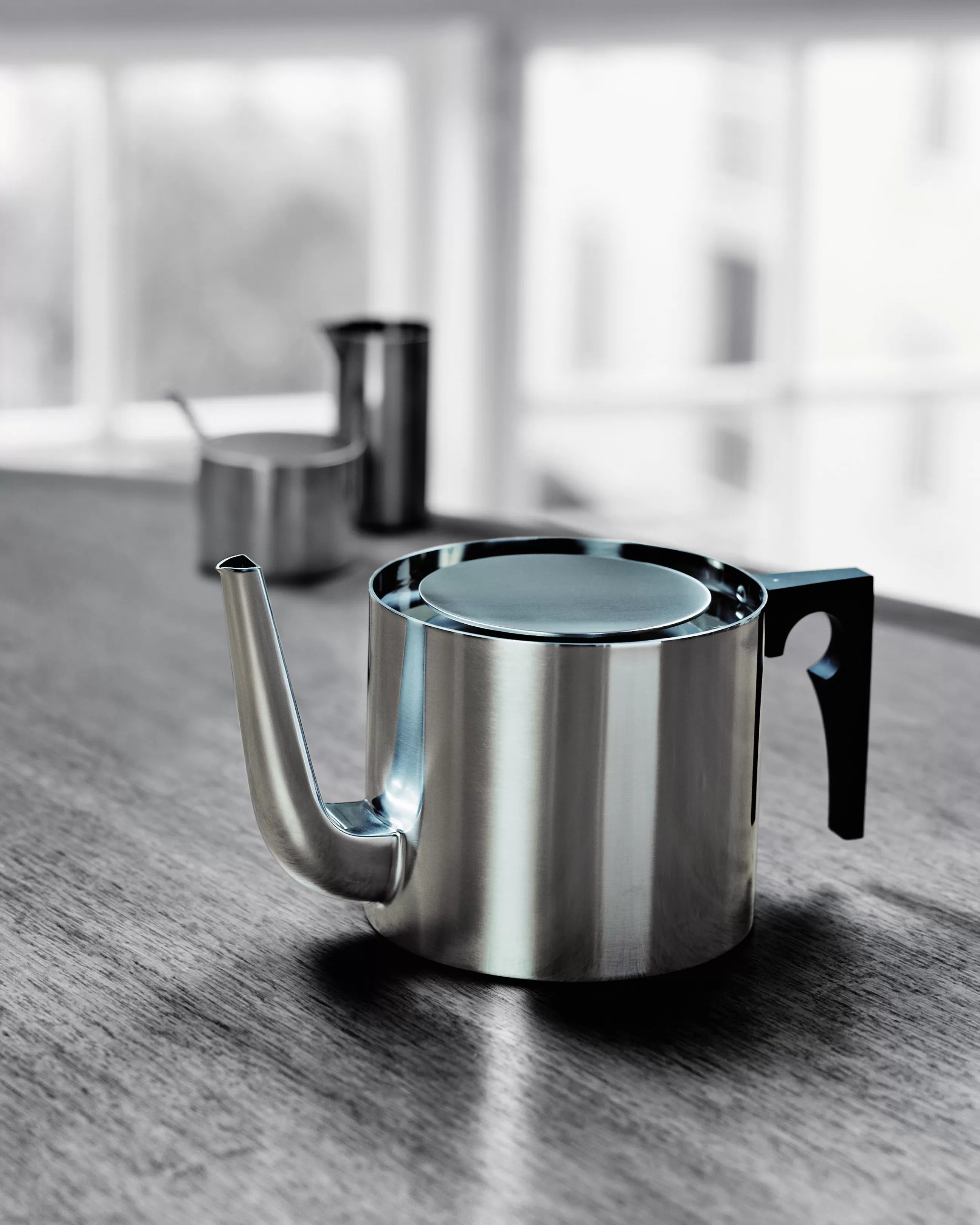 Theieres Et Bouilloires>Stelton Theiere Cylinda Line Metal / 1,25 L - Arne Jacobsen, 1967 - Metal Brillant