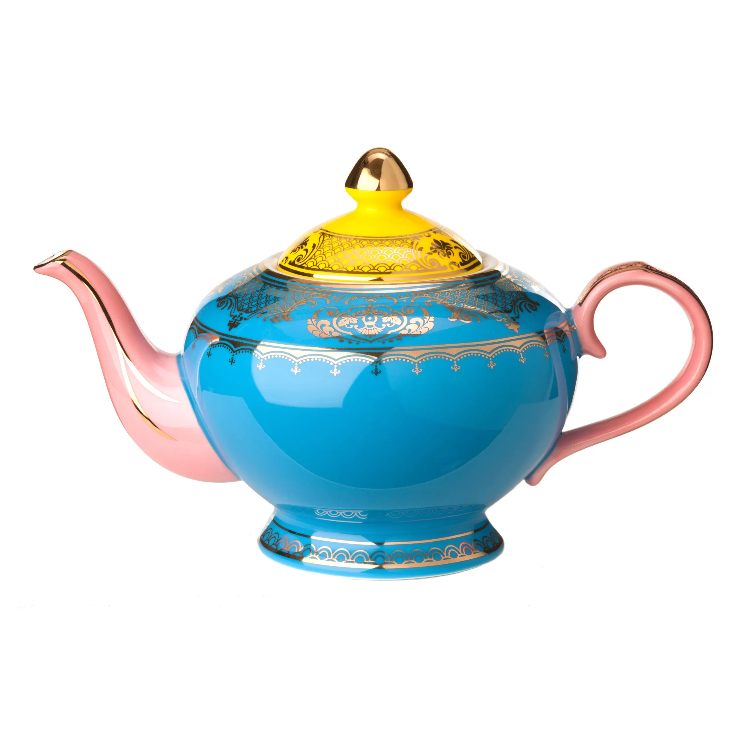 Theieres Et Bouilloires>Pols Potten Theiere Grandpa Ceramique/ Porcelaine - 700 Ml - Multicolore - Or