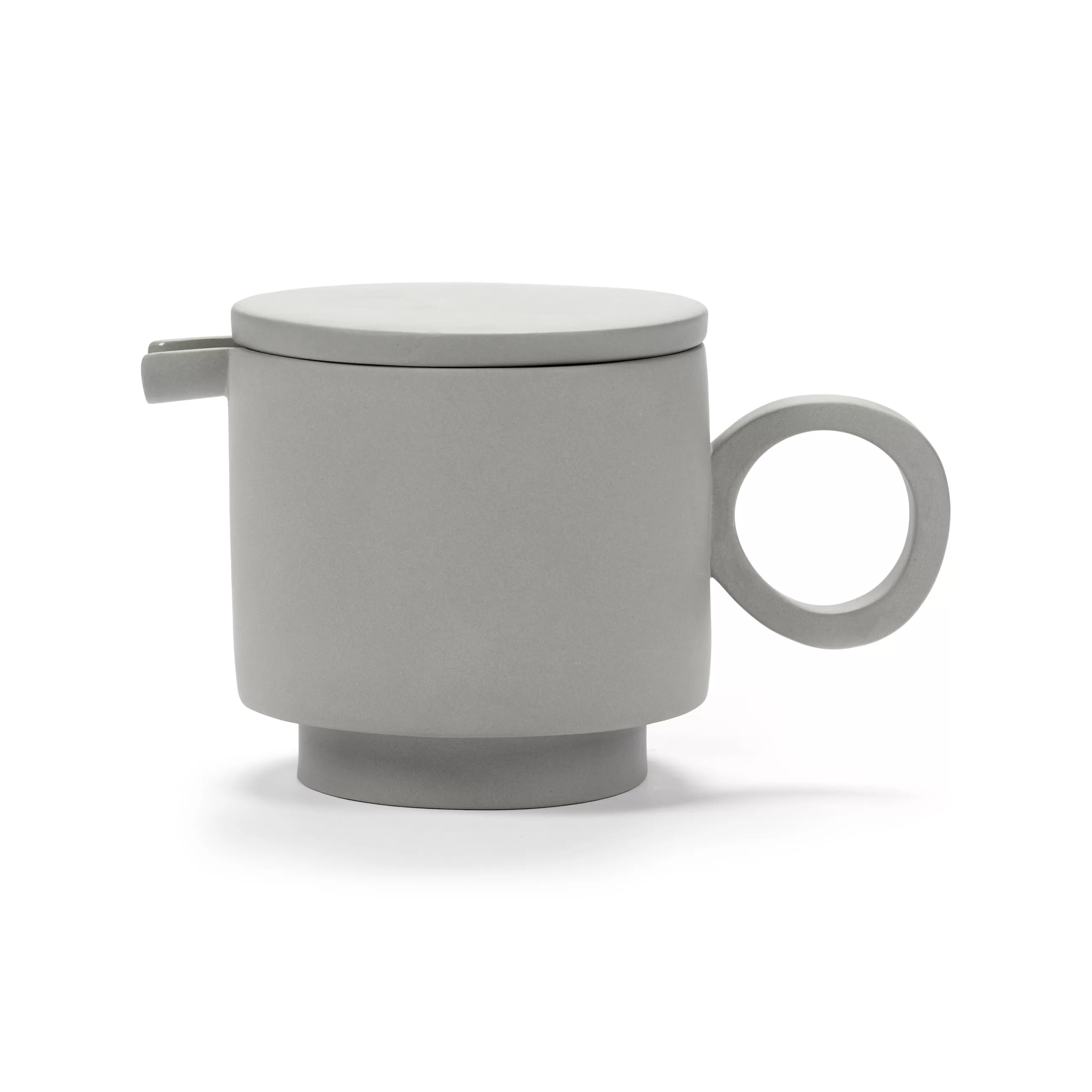 Theieres Et Bouilloires>valerie objects Theiere Inner Circle Ceramique Gris / 95 Cl - Gres - Gris Clair