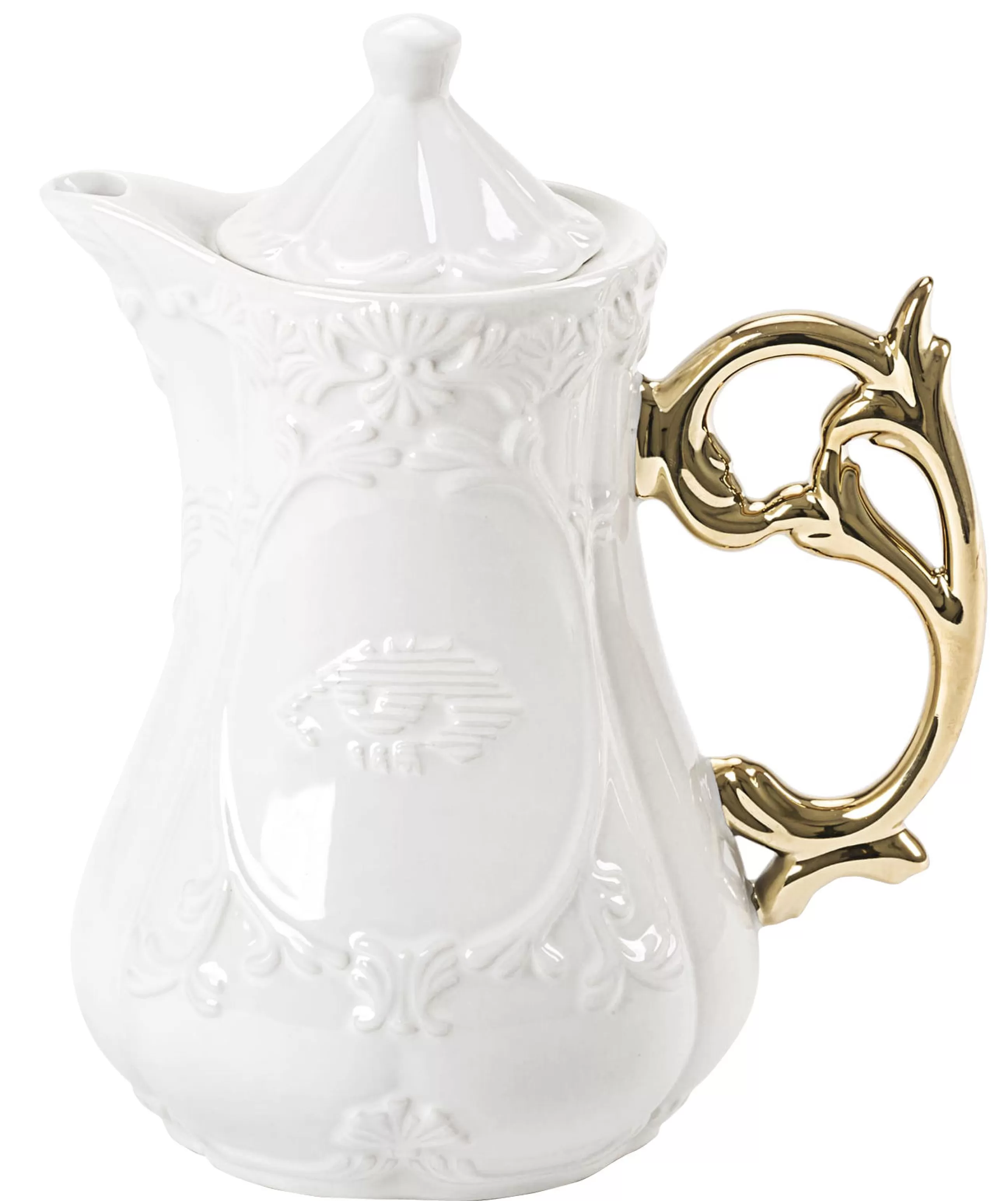 Theieres Et Bouilloires>Seletti Theiere I-Teapot Ceramique Blanc - Or