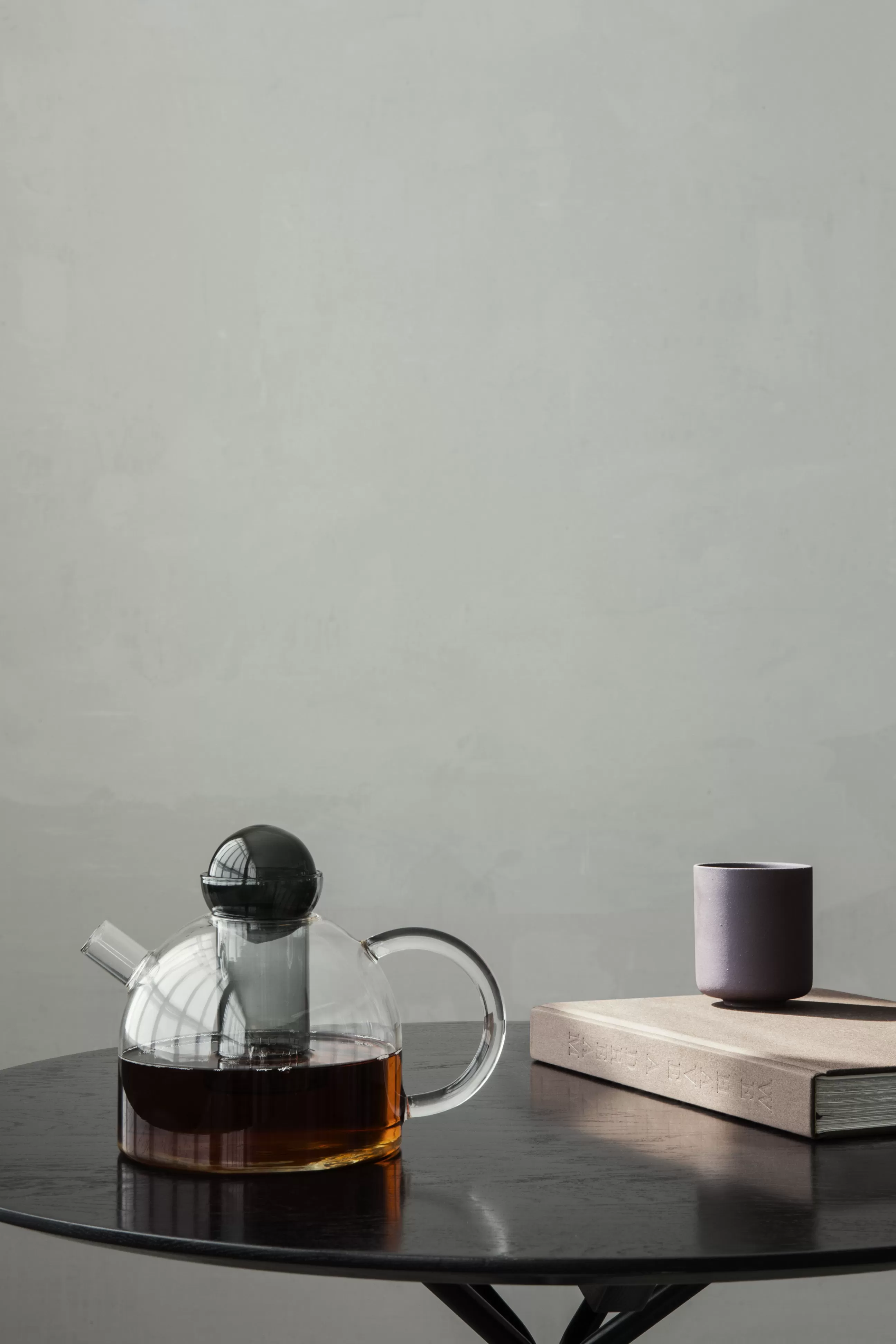 Theieres Et Bouilloires>Ferm Living Theiere Still Verre Noir Transparent / 1,25 L - Verre Souffle Bouche - Noir - Transparent