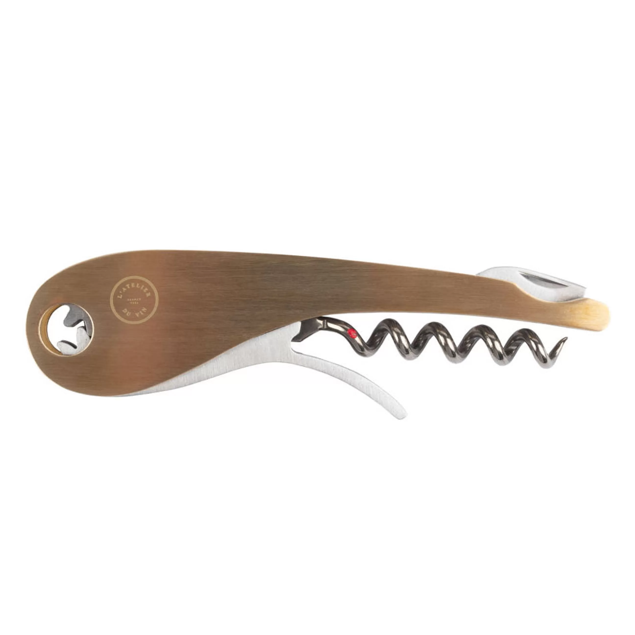 Autour Du Vin>L'Atelier du Vin Tire-Bouchon Soft Machine Brass Metal Or - Laiton
