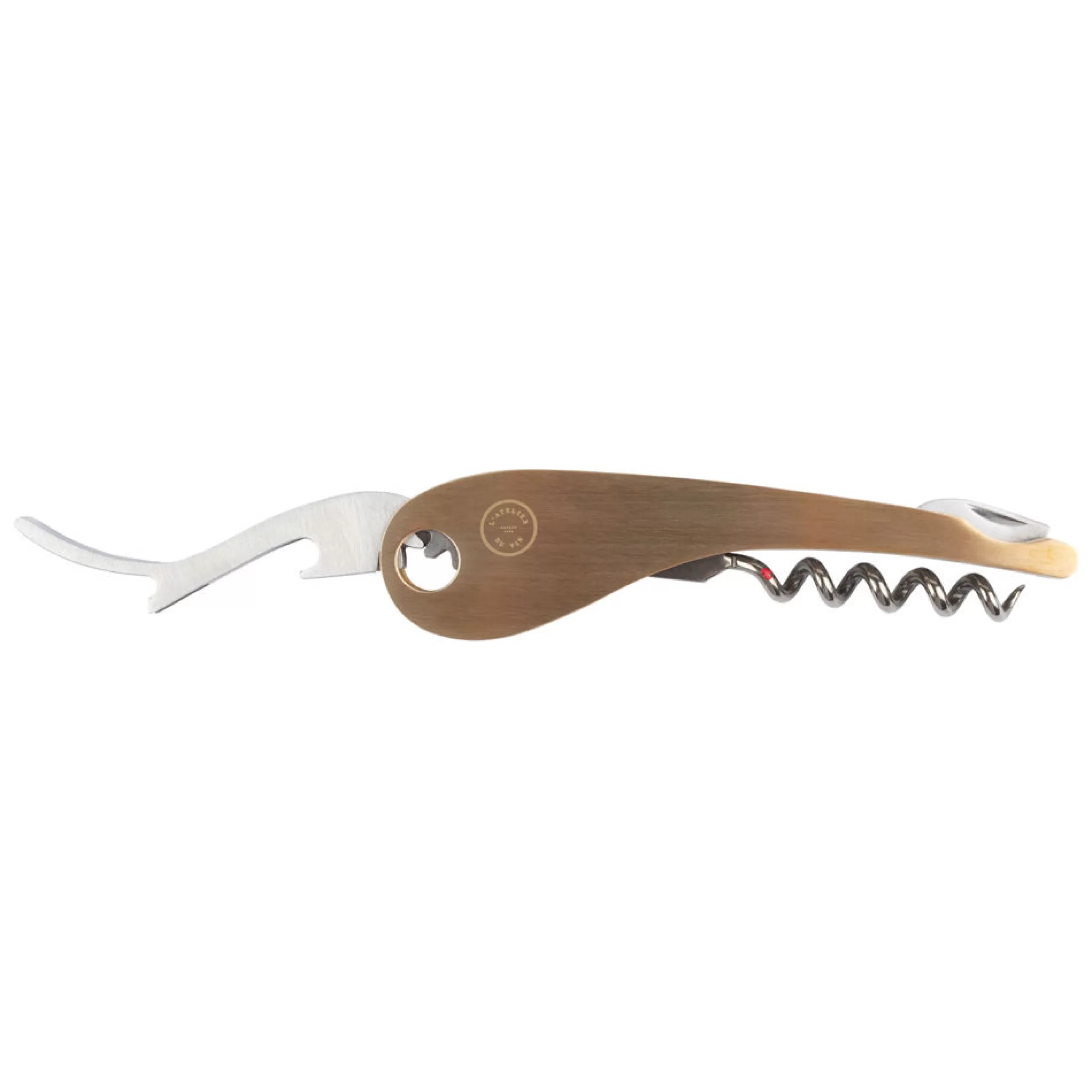 Autour Du Vin>L'Atelier du Vin Tire-Bouchon Soft Machine Brass Metal Or - Laiton