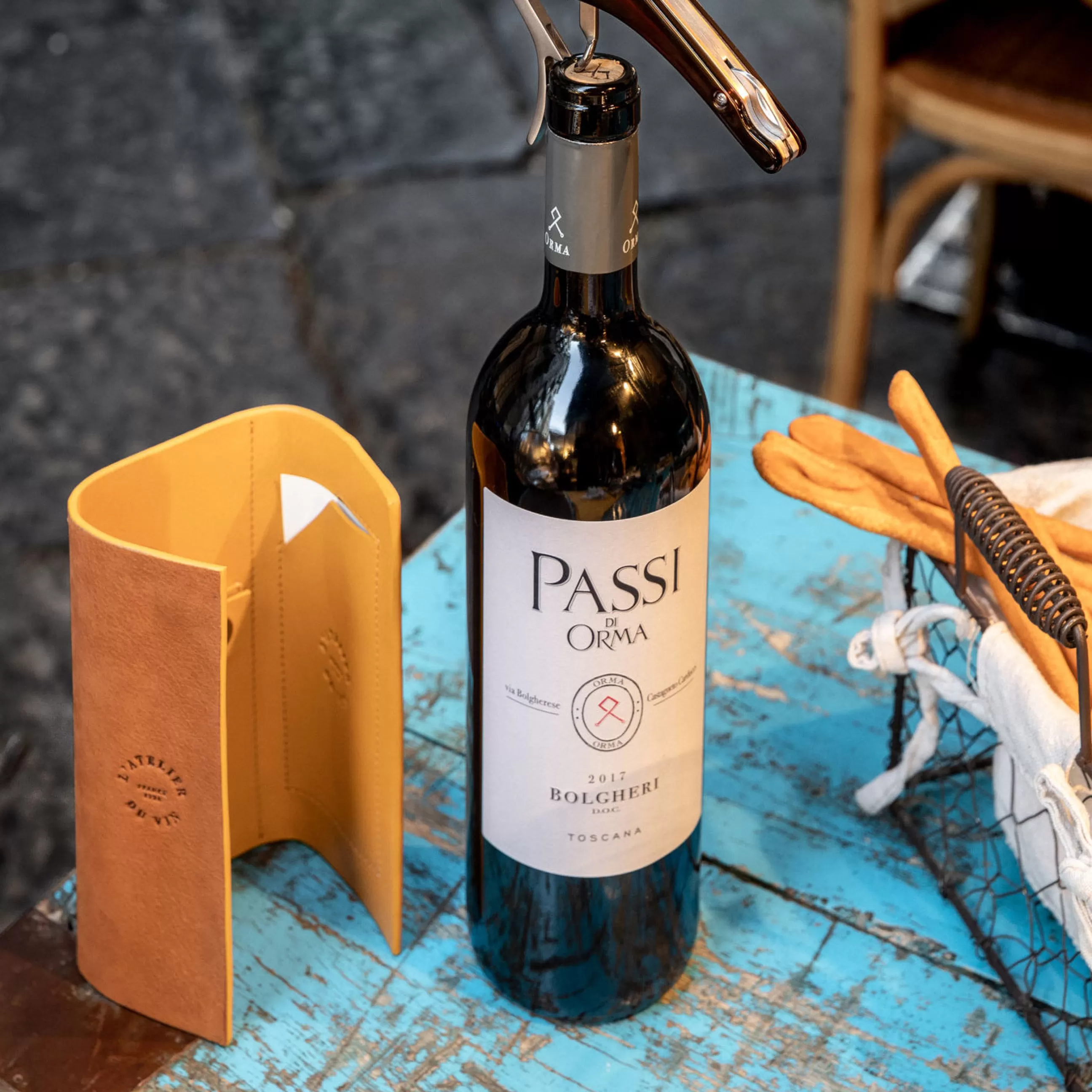 Autour Du Vin>L'Atelier du Vin Tire-Bouchon Soft Machine Nomad Metal Cuir Jaune / Avec Etui En Cuir - Edition Limitee - Ambre - Fauve - Jaune