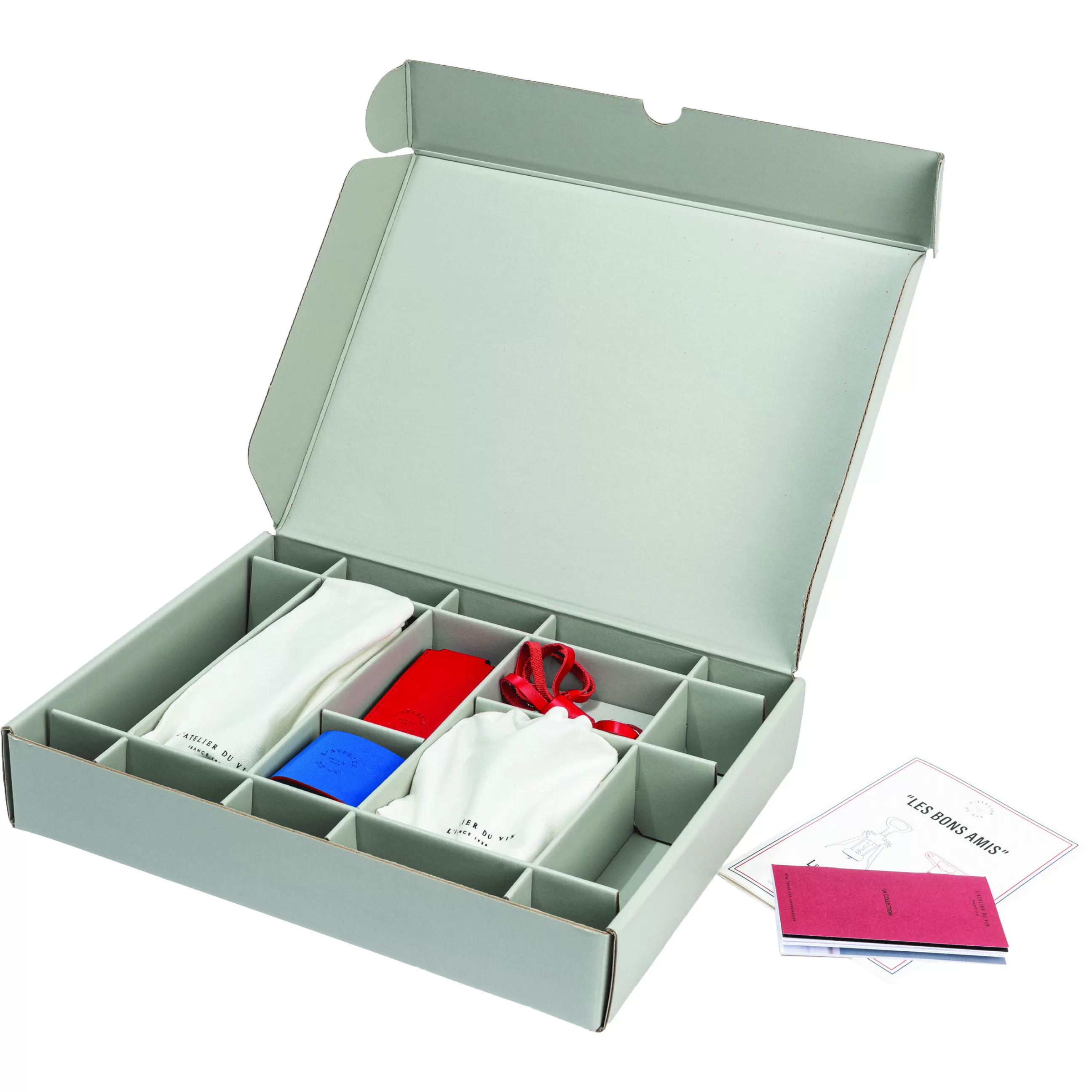 Autour Du Vin>L'Atelier du Vin Tire-Bouchons Les Bons Amis Metal Multicolore / Coffret 2 Tire-Bouchon De Gaulle & Bilame - Acier - Bleu - Rouge