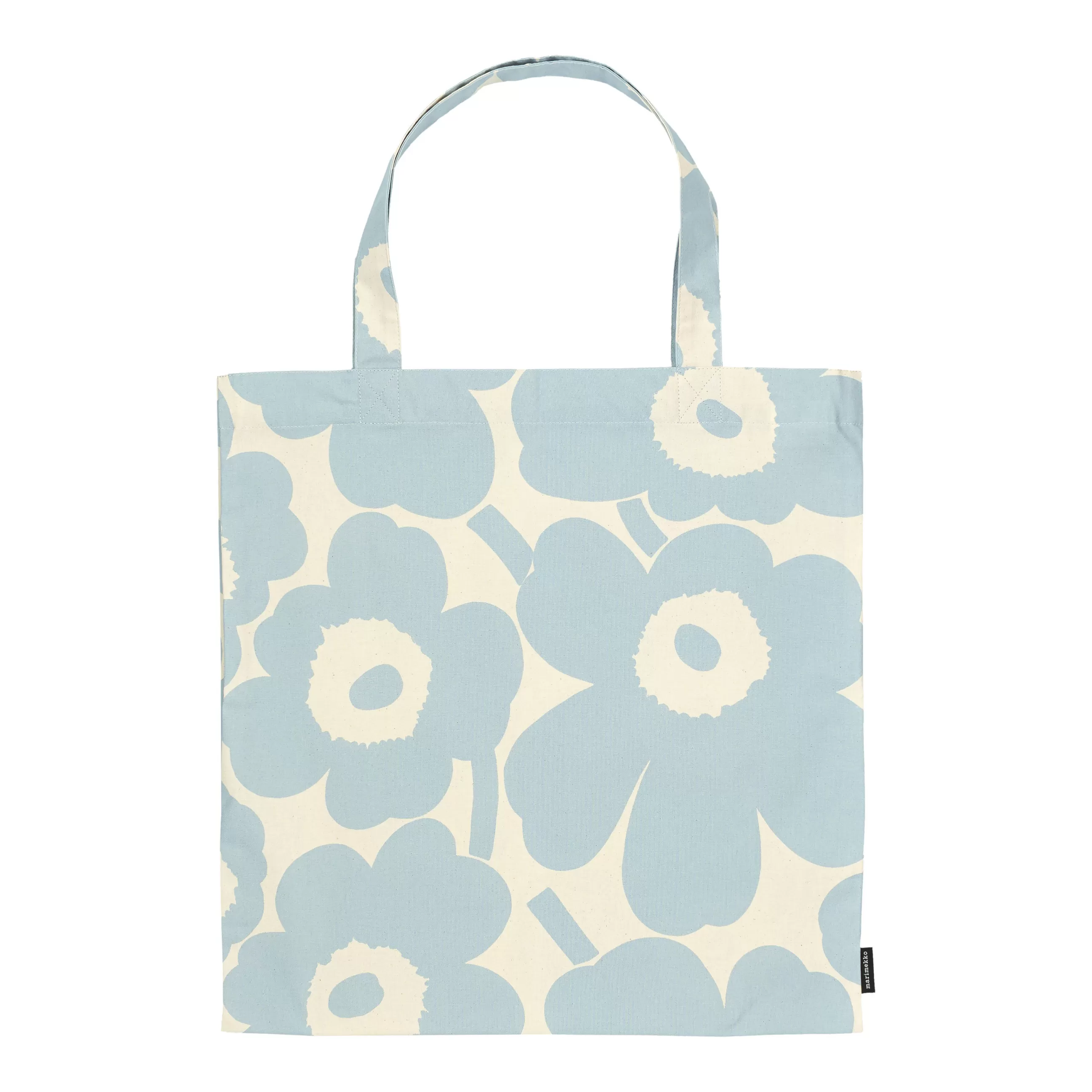 Sacs Trousses Porte Monnaie>Marimekko Tote Bag Pieni Unikko Tissu Bleu / Coton - 44 X 43 Cm - Blanc Coton - Bleu Ciel