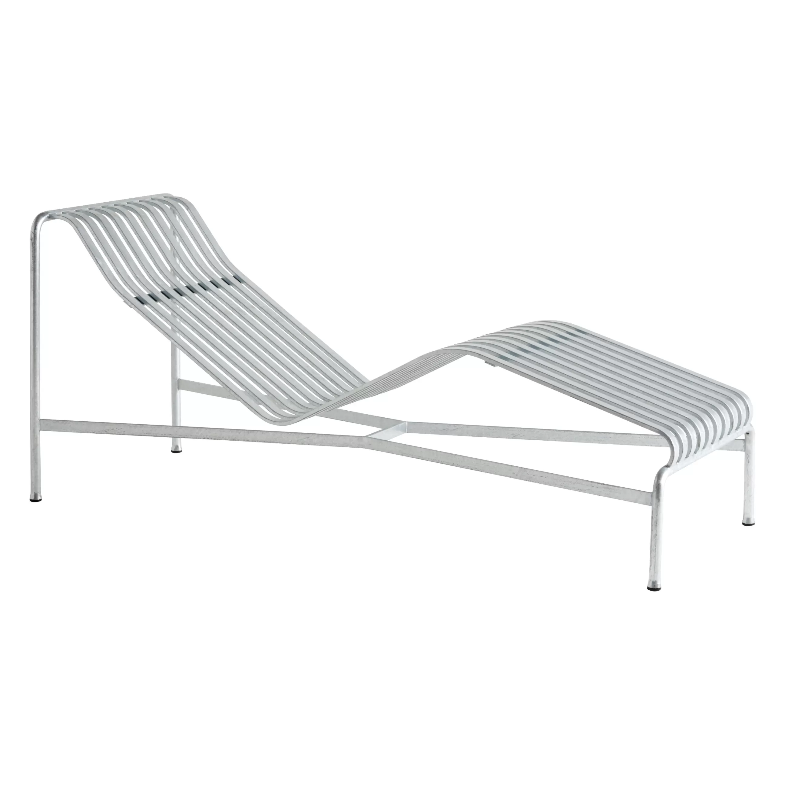 Bains De Soleil Chaises Longues Et Hamacs>Hay Transat Fixe Palissade Gris Argent Metal Metal / R & E Bouroullec - Acier Galvanise