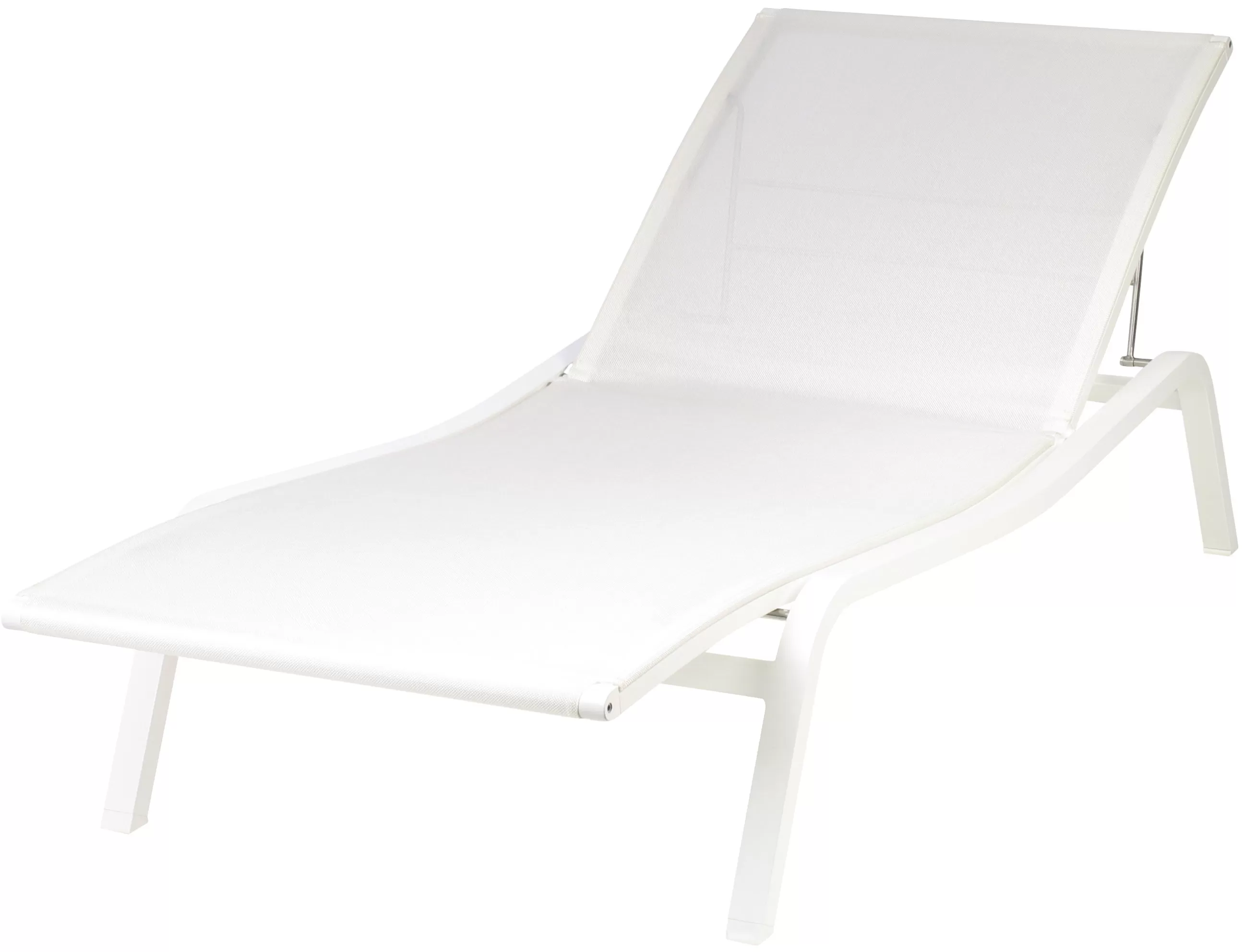 Bains De Soleil Chaises Longues Et Hamacs>Fermob Transat Inclinable Empilable Alize Metalmetal & Tissu/ Larg. 80 Cm - 5 Positions - Blanc