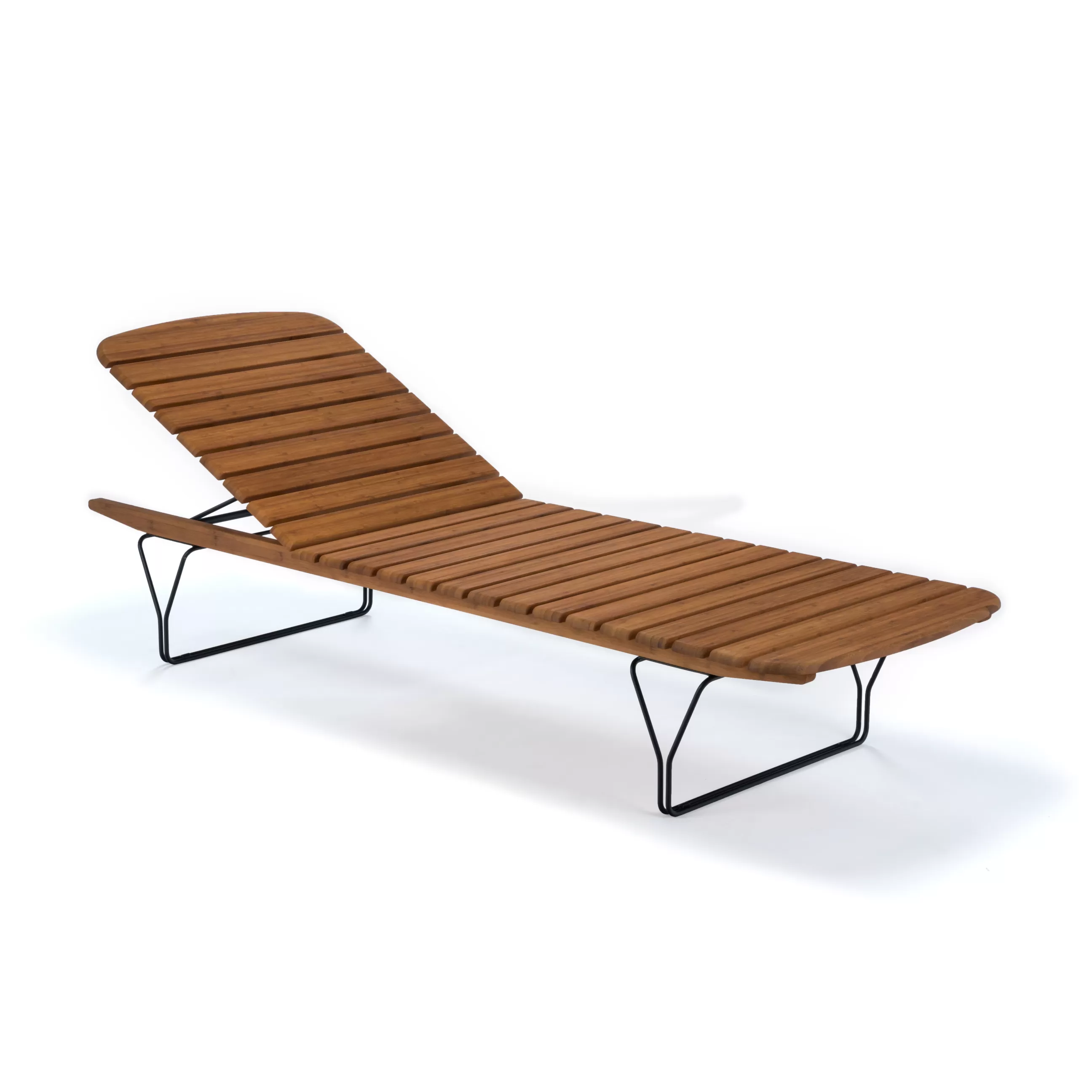 Bains De Soleil Chaises Longues Et Hamacs>Houe Transat Inclinable Molo Bois Naturel Bois - Bambou - Noir