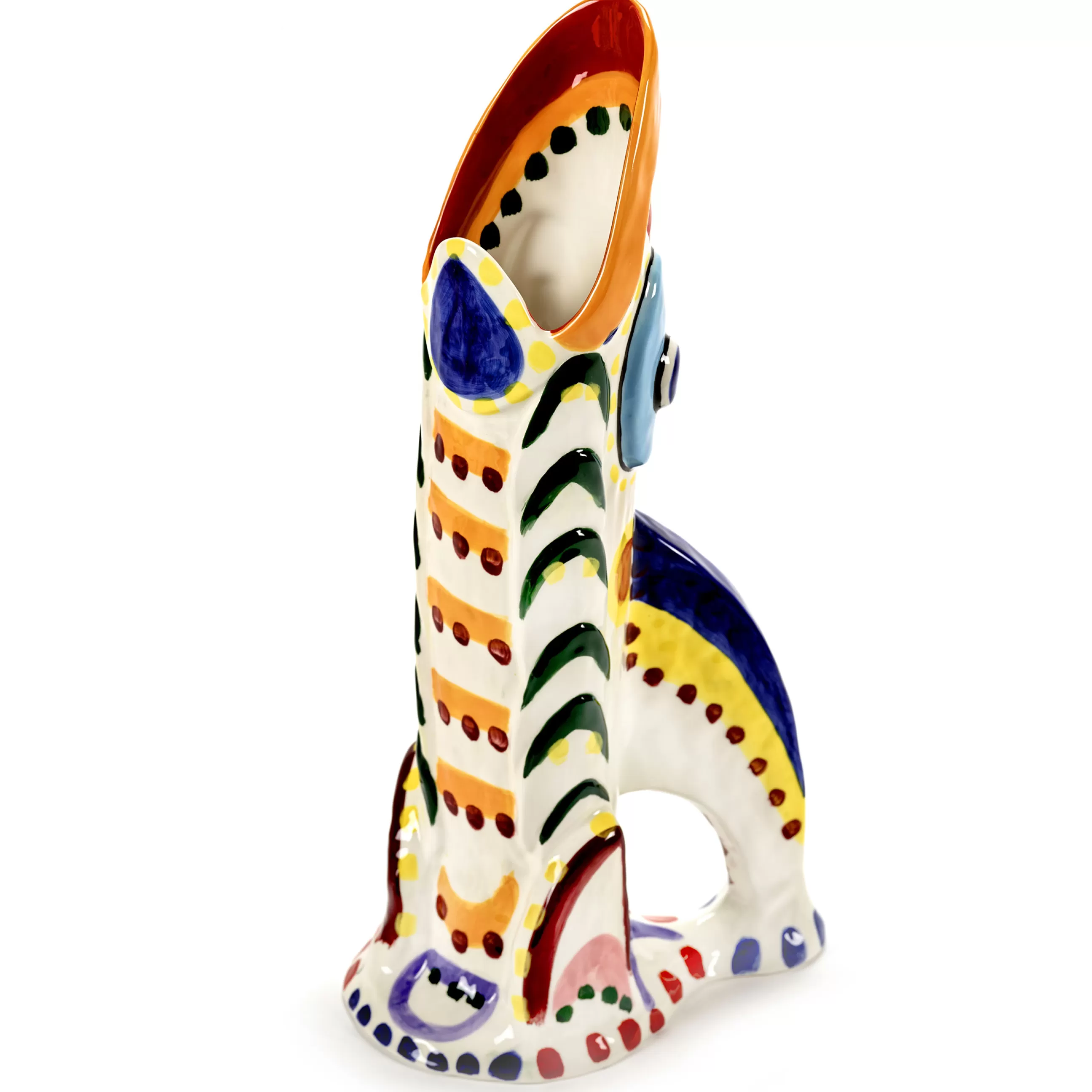 Pots Et Plantes>Serax Vase Sicily 3 Ceramique / 26 X 17 X H 52 Cm - Peint Main - Multicolore