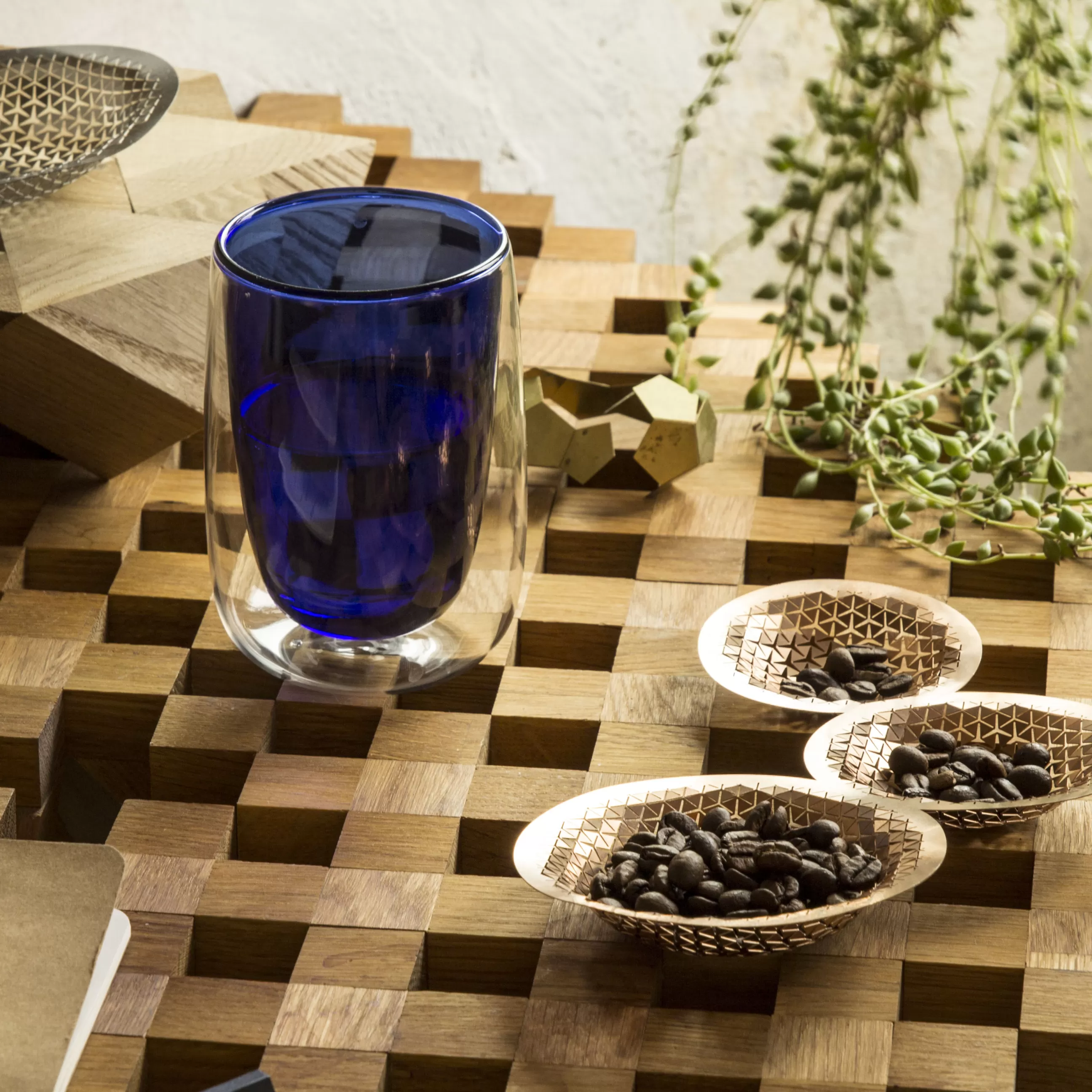 Tasses Et Mugs>Fundamental Berlin Verre A The Doppler Verre/ Double Paroi Isolante - Bleu - Transparent