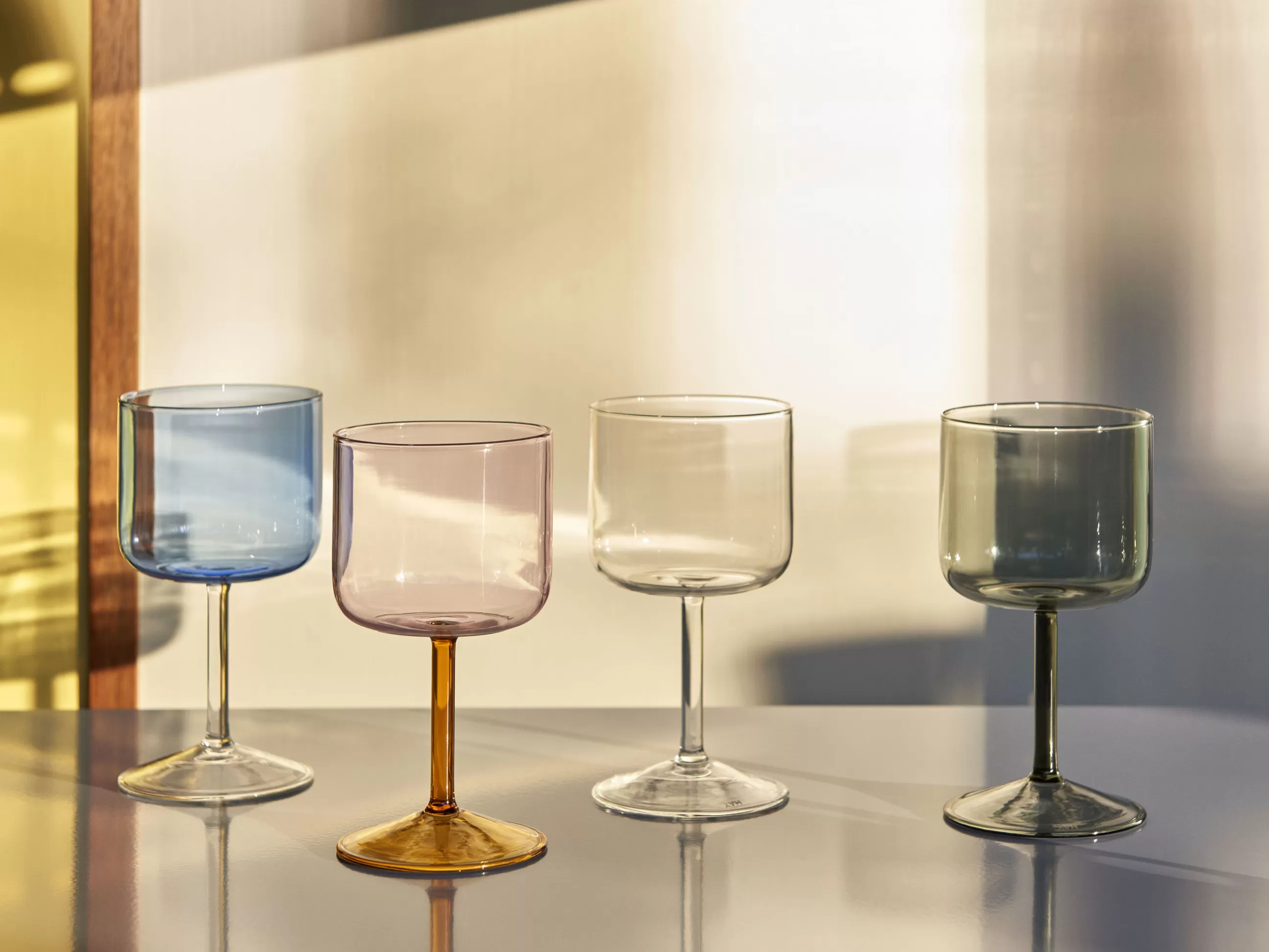 Terrasses Et Balcons>Hay Verre A Vin Tint Verre Rose / Set De 2 - Jaune - Rose