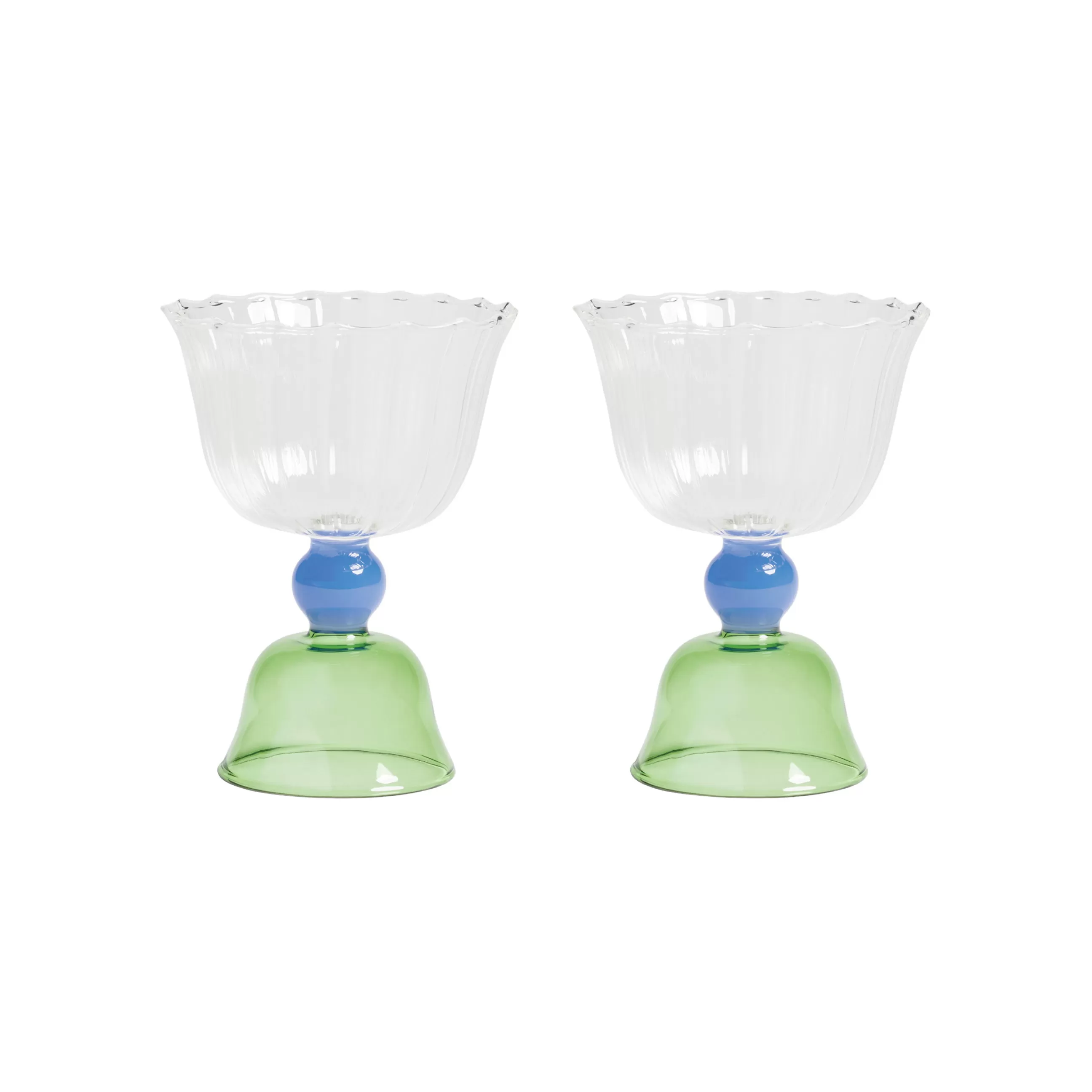 Terrasses Et Balcons>& klevering Verre A Vin Tulip Verre/ Set De 2 - 20 Cl - Vert