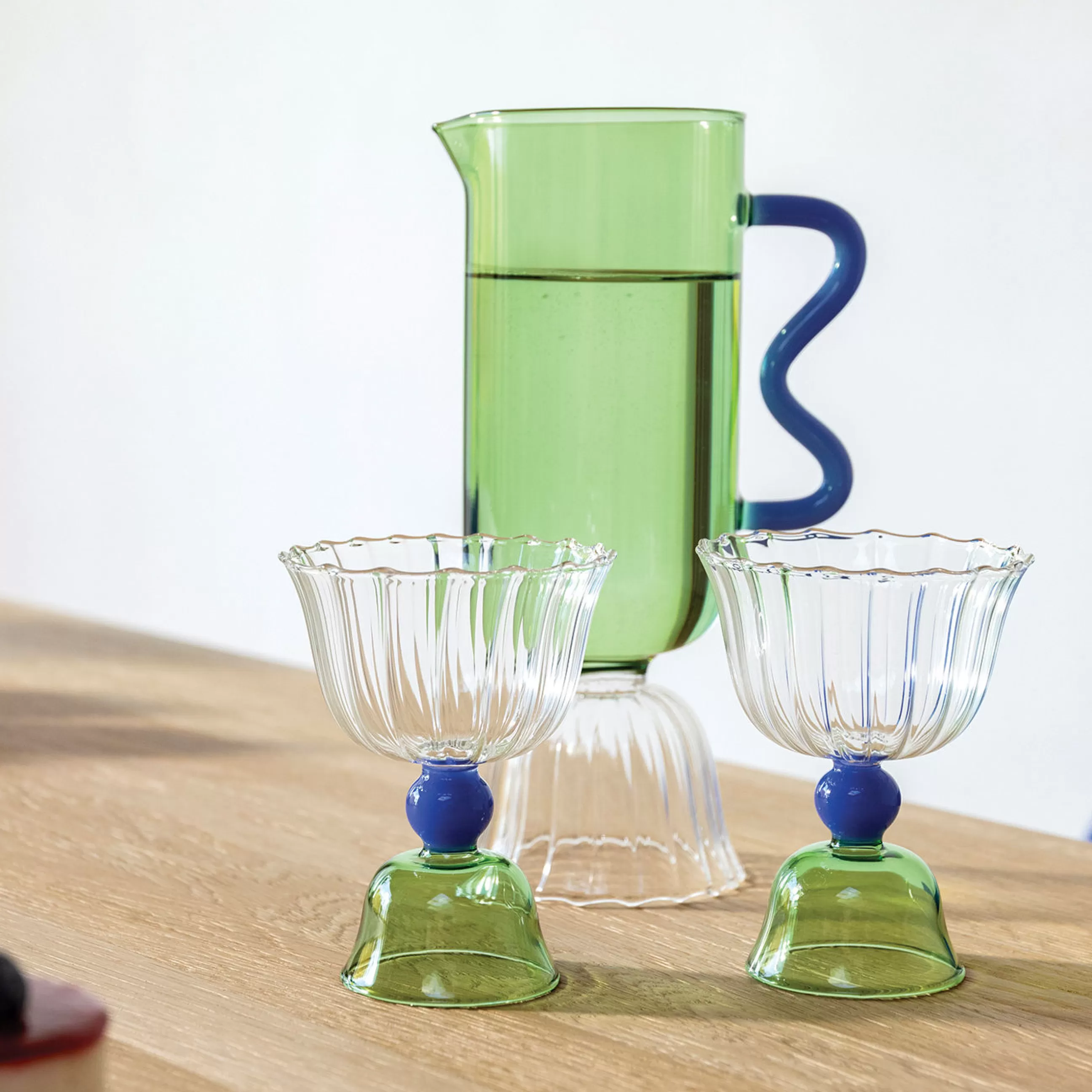 Terrasses Et Balcons>& klevering Verre A Vin Tulip Verre/ Set De 2 - 20 Cl - Vert